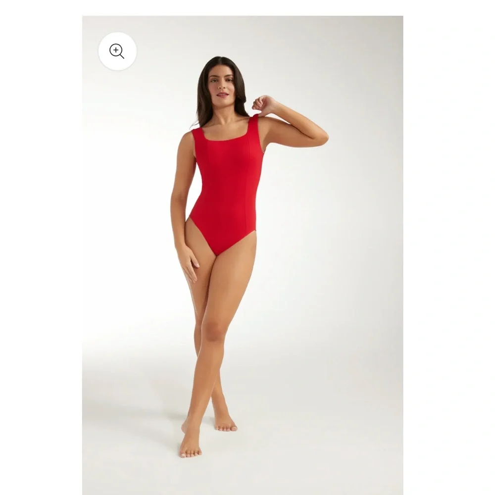 Hermoza Josephine red one piece swimsuit, 10 NWT